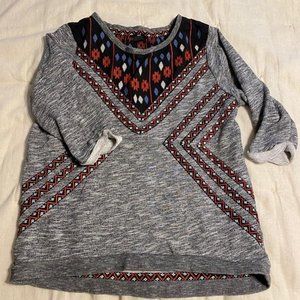 H&M 3/4 sleeve Sweatshirt Top